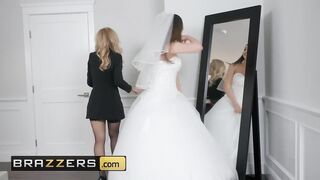 Husband and bride to be get shared by hot milf