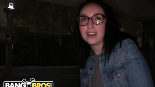 Scarlett's Wild Ride On The Bang Bus During A Rainy Day