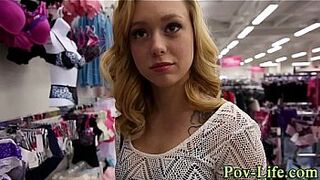 Teen gets pov creampied riding dick after giving blowjob