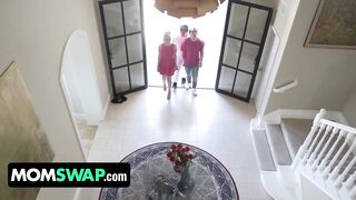 MomSwap - Gorgeous StepMom And StepSon Having An Unexplainable Tension Between Them