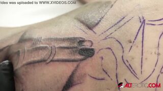 German Tattooed Model JayJay Ink Getting More Tattoos
