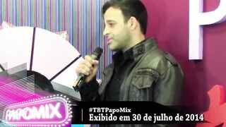 Porn actor Rogê Ferro at the premiere of Papo Privê on TV PapoMix