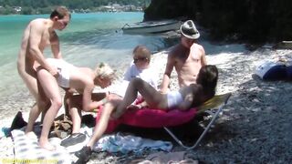 extreme wild german summer groupsex sex anal family therapy fuck party orgy at the public beach