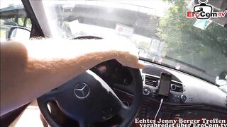 suck a cock while driving car from german petite y. outdoor