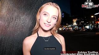 young student teen make Blinddate casting she dont understand german - Userdate Pickup