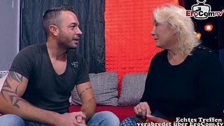 Mature German mother seduces man into sex