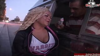 Blonde Cheerleader is every time up for a fuck with a stranger