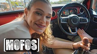 Hot - Chloe Rose Sucks Charles Dera's Dick While He's Driving & Rides It As Soon As They Come Home